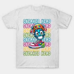 Cute Sneaker Head Design T-Shirt